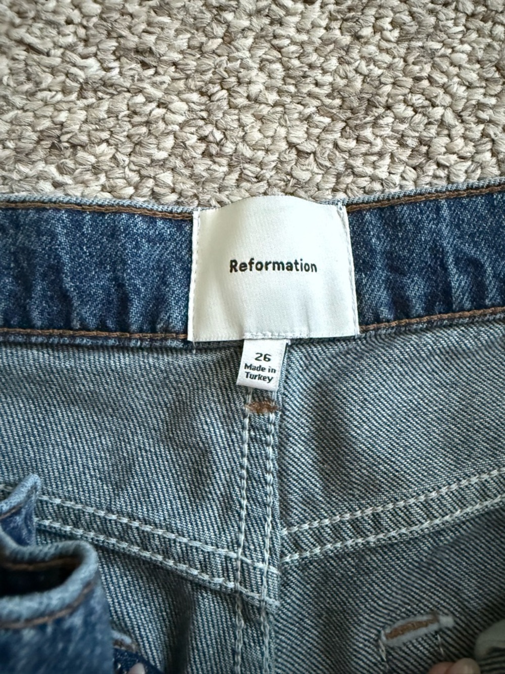Reformation Wide-Leg Jeans - Denim Blue - Picture 3 of 5